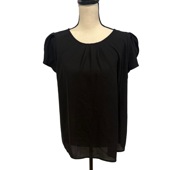 Papermoon by Stitch Fix Black Tulip Sleeve Blouse Size XL - Picture 1 of 10